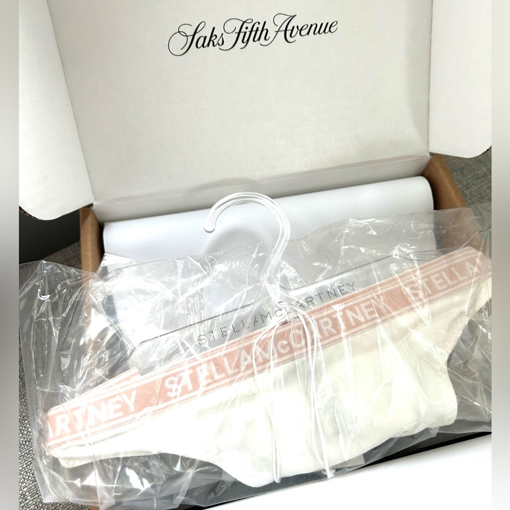 NWT Stella McCartney white thong, size medium.